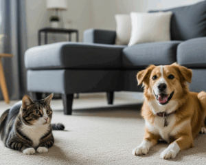 Pet stains on carpet