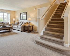 Modern home with clean carpet