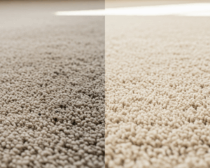 before and after carpet cleaning