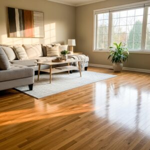 freshly cleaned hardwood floors