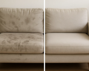 Clean Sofa in cozy living room